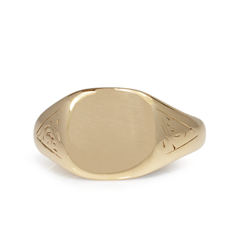 9ct Yellow Gold Vintage Signet Ring