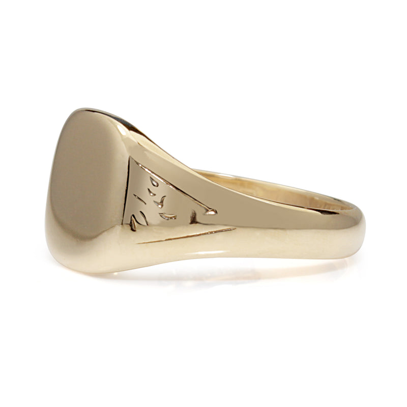 9ct Yellow Gold Vintage Signet Ring