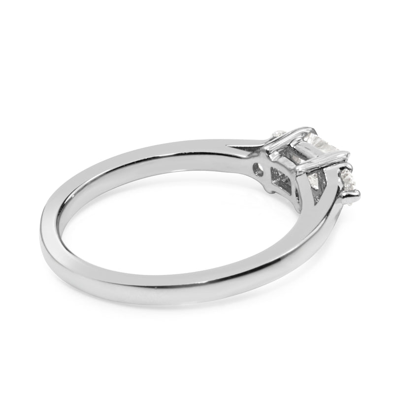 14ct White Gold 3 Stone Diamond Ring