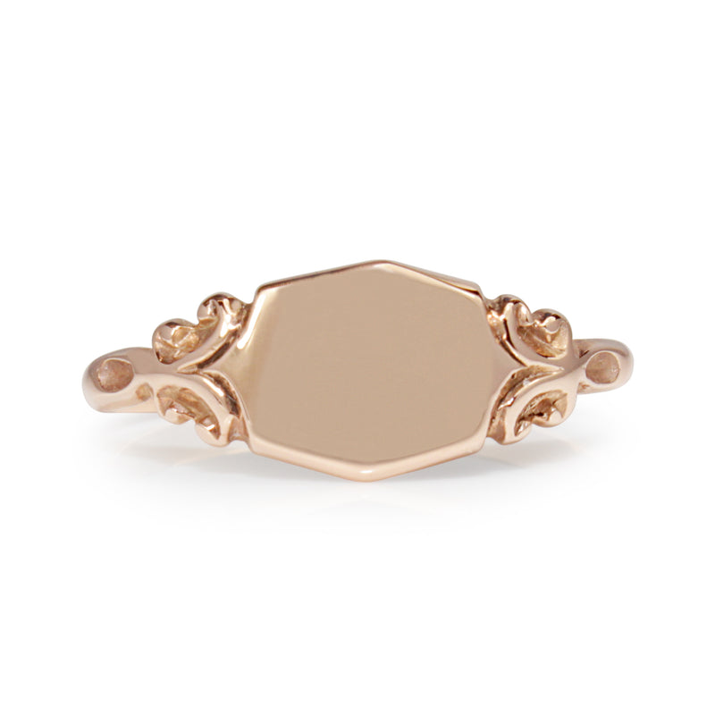 9ct Rose Gold Signet Ring