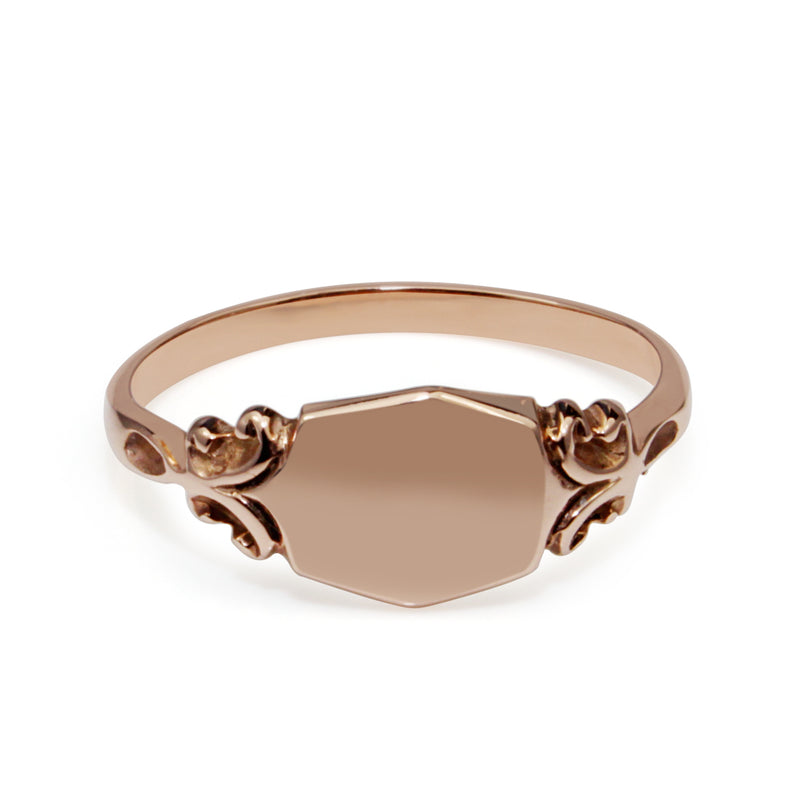 9ct Rose Gold Signet Ring