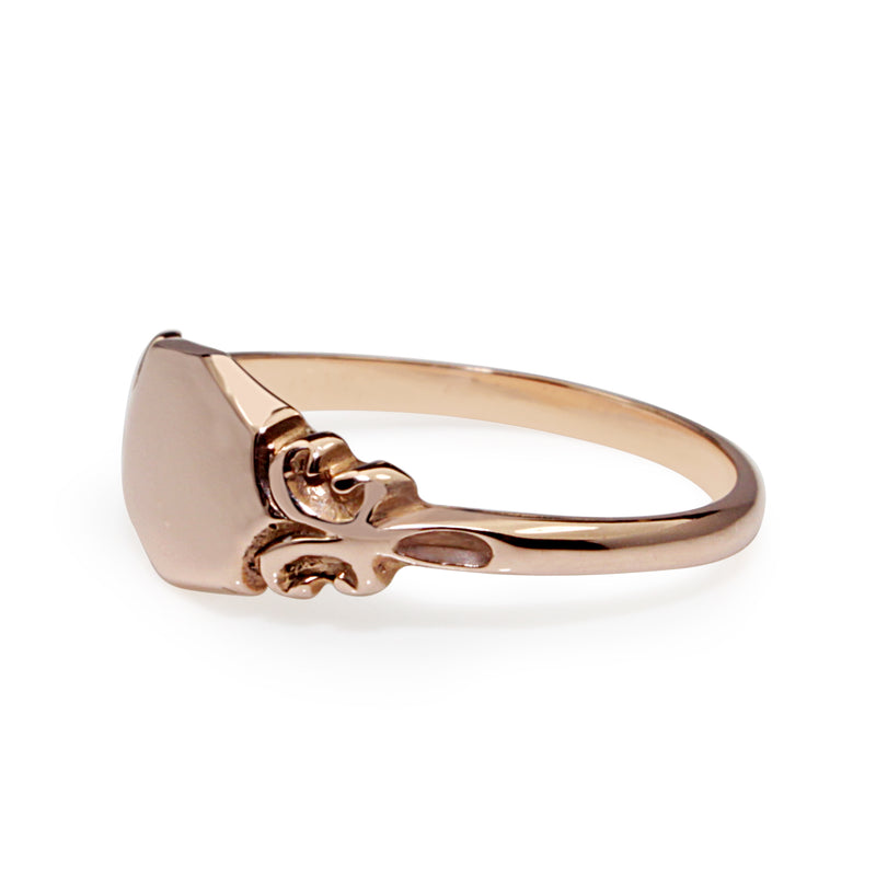 9ct Rose Gold Signet Ring