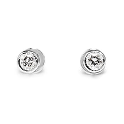 18ct White Gold .30pt Diamond Stud Earrings