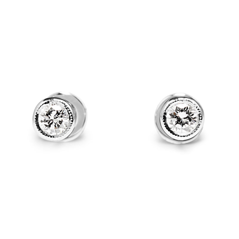 18ct White Gold .30pt Diamond Stud Earrings