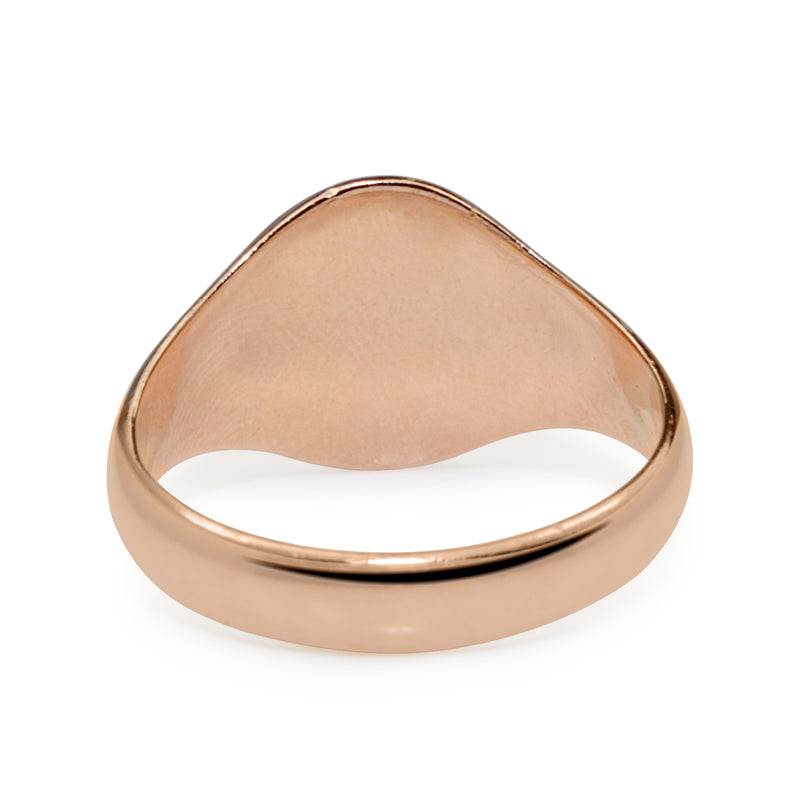 9ct Rose Gold Masonic Vintage Signet Ring