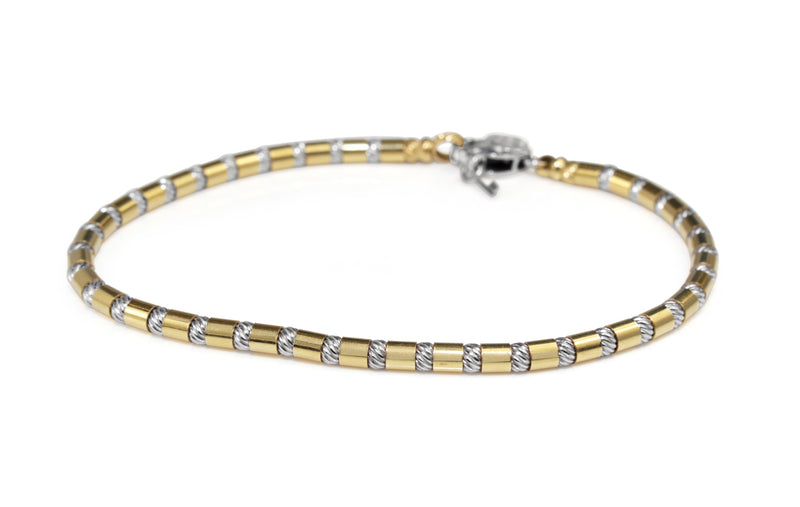 18ct Yellow and White Gold Bracelet
