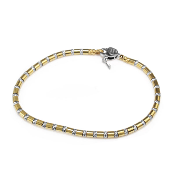 18ct Yellow and White Gold Bracelet