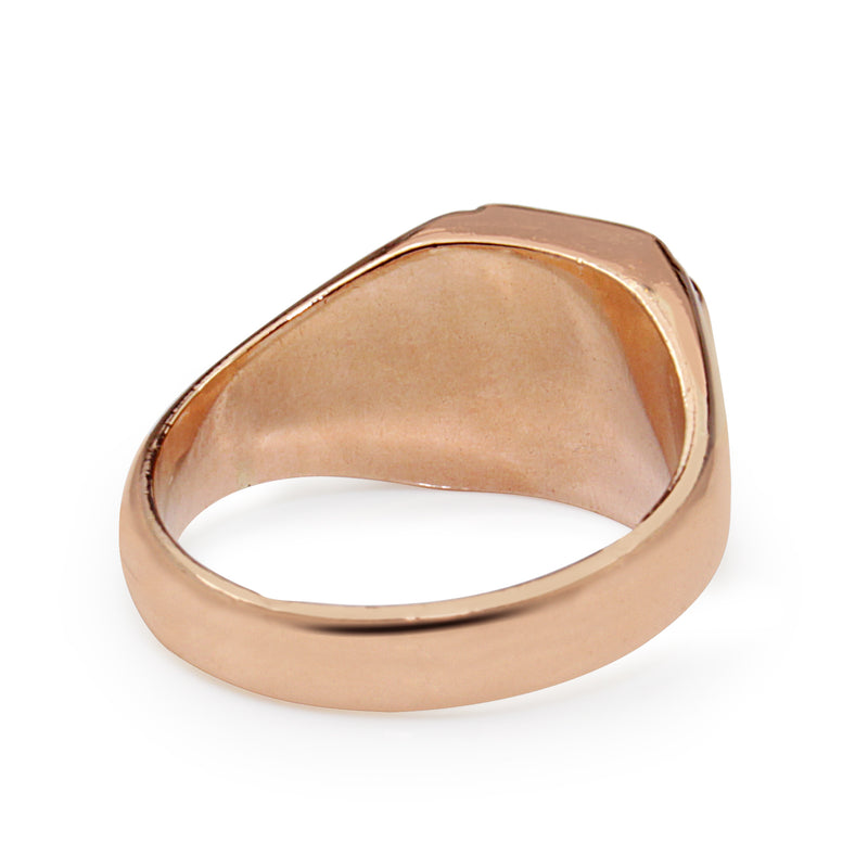 9ct Rose Gold Vintage Signet Ring