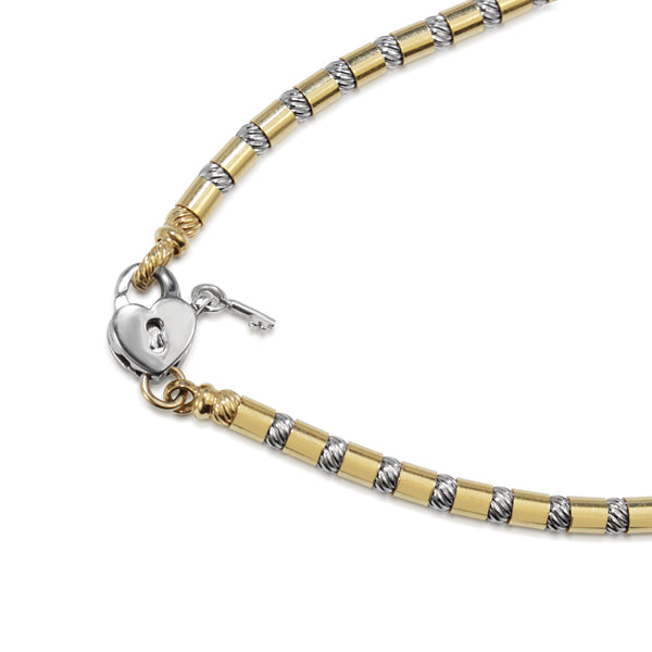 18ct Yellow and White Gold Bracelet