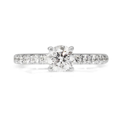 18ct White Gold Diamond Solitaire Ring