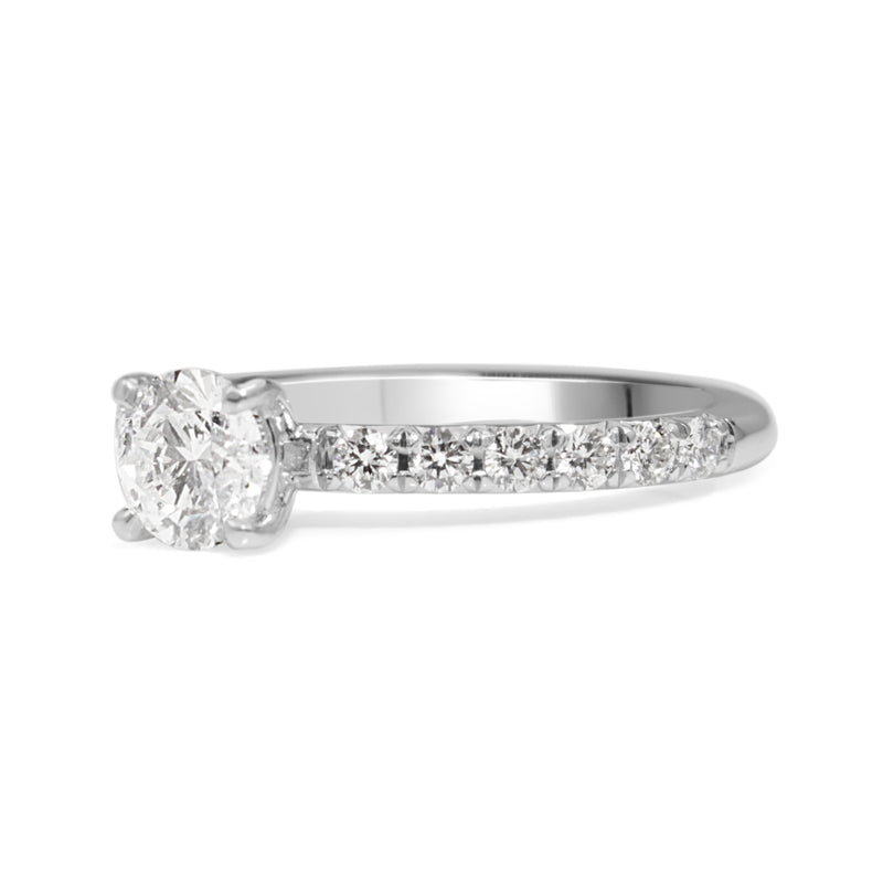 18ct White Gold Diamond Solitaire Ring