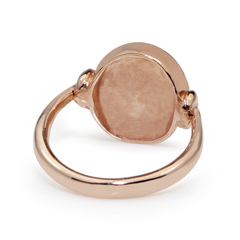 9ct Rose Gold Hunting Signet Ring