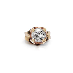 9ct Yellow Gold Single .10pt Diamond Stud