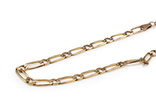 9ct Yellow Gold Flat Curb Link Bracelet