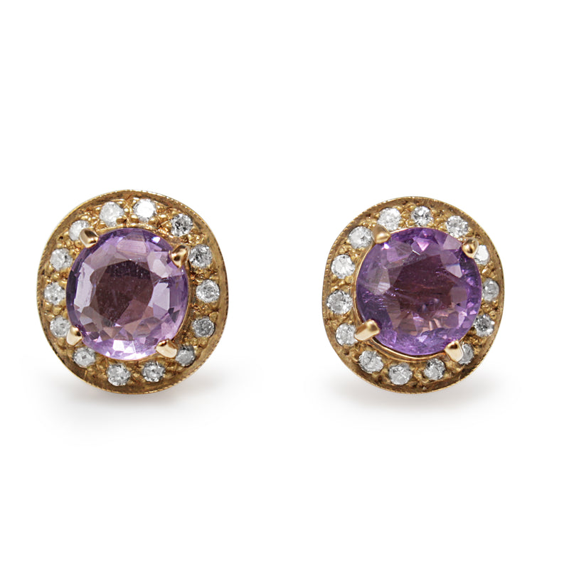 Amethyst Stud Earrings - Turgeon Raine