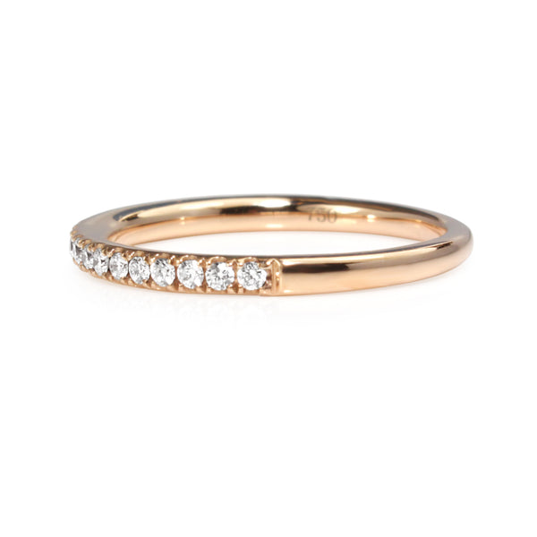 18ct Rose Gold .20ct Diamond Half Hoop Band