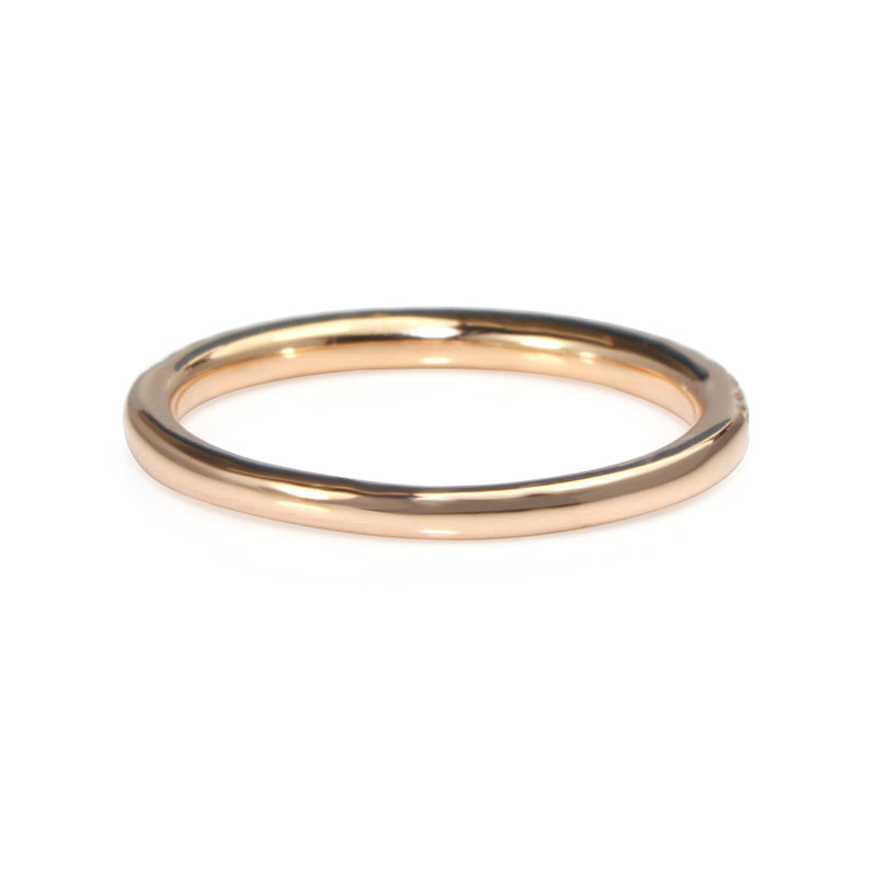 18ct Rose Gold .20ct Diamond Half Hoop Band