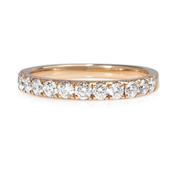 18ct Rose Gold .60ct Diamond Half Hoop Band