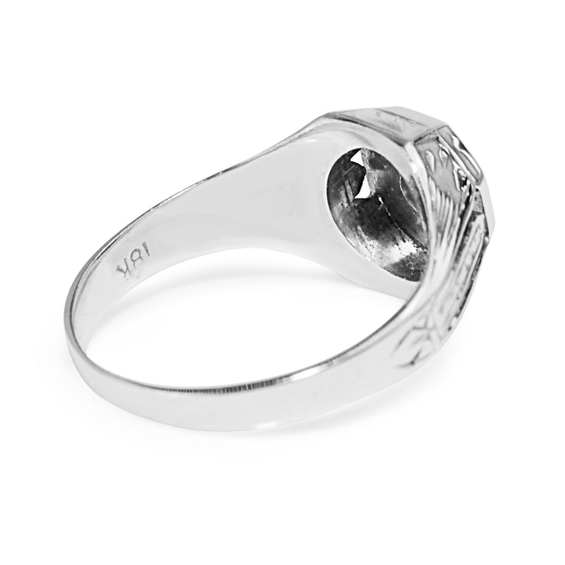 18ct White Gold Vintage Diamond Ring