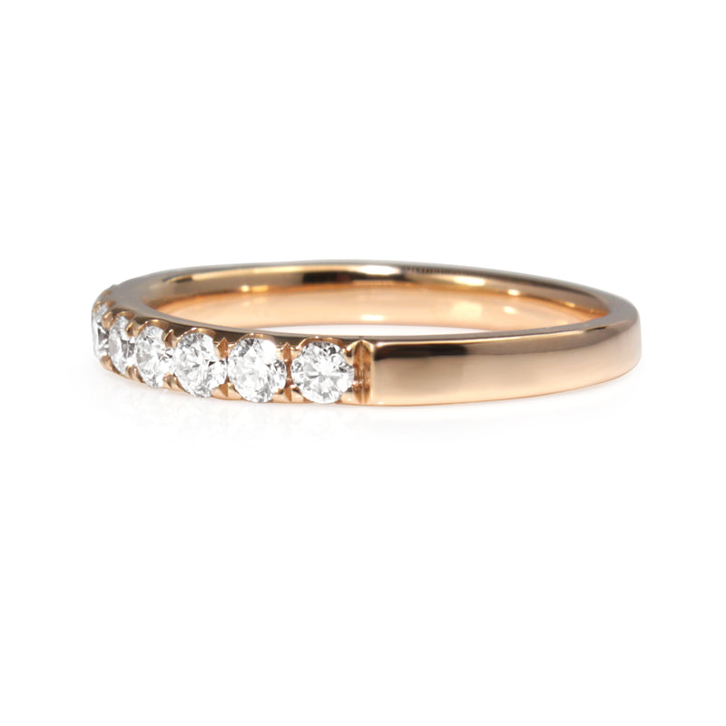 18ct Rose Gold .60ct Diamond Half Hoop Band