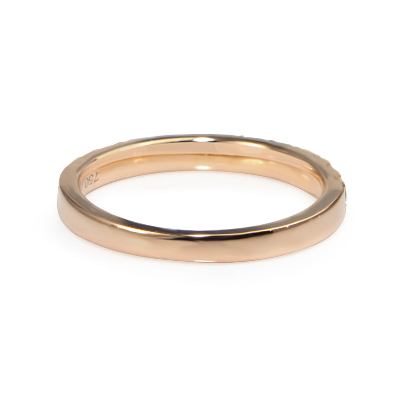 18ct Rose Gold .60ct Diamond Half Hoop Band