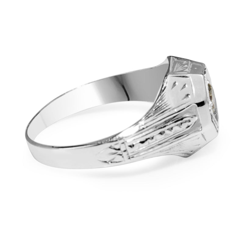 18ct White Gold Vintage Diamond Ring