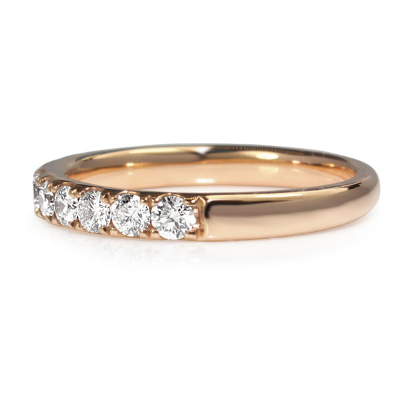 18ct Rose Gold .70ct Diamond Half Hoop Band