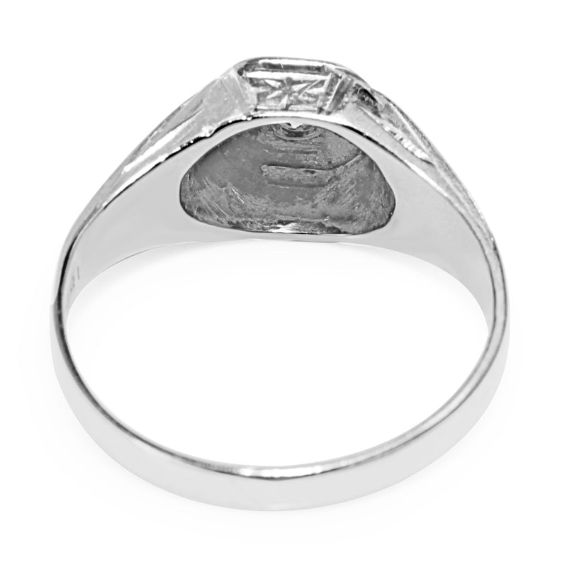 18ct White Gold Diamond Vintage Ring