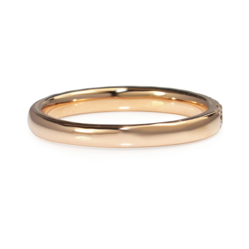 18ct Rose Gold .70ct Diamond Half Hoop Band