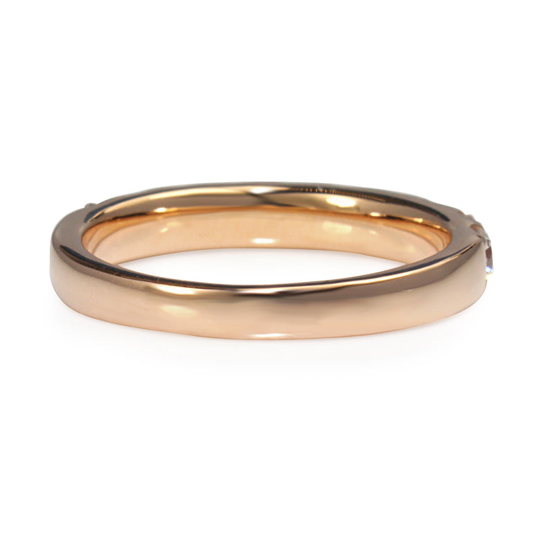 18ct Rose Gold .90ct Diamond Half Hoop Band