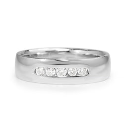 Platinum Vintage Mens Diamond Band