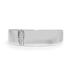 9ct White Gold Estate Diamond Band