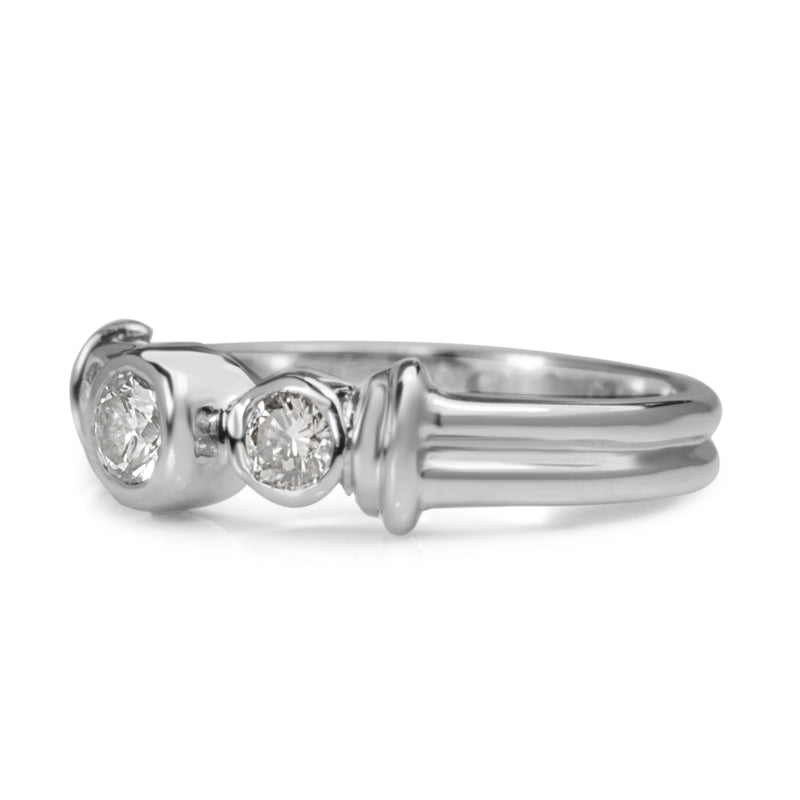 18ct White Gold 3 Stone Diamond Ring