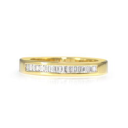 18ct Yellow Gold Baguette Diamond Ring