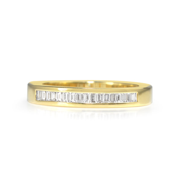 18ct Yellow Gold Baguette Diamond Ring