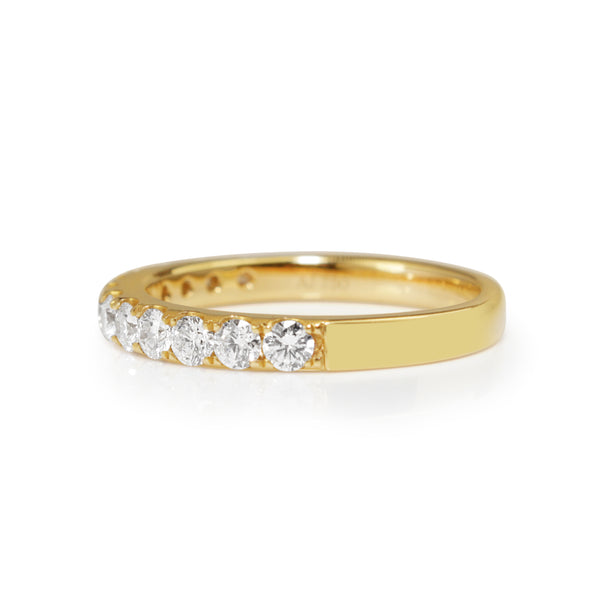 18ct Yellow Gold .50ct Diamond Band