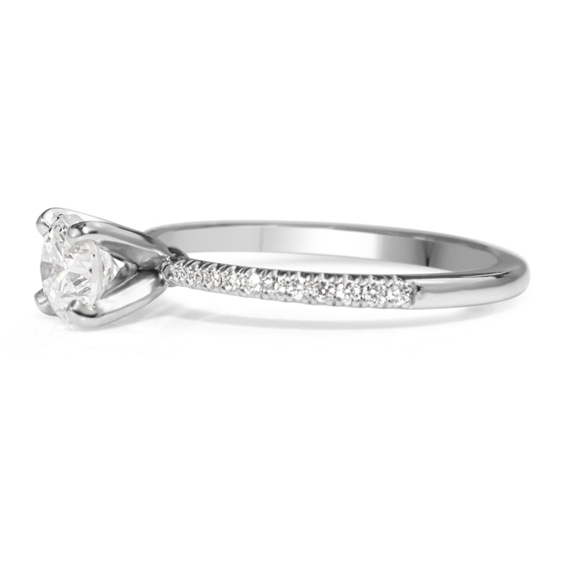 Platinum Diamond Fine Solitaire Ring