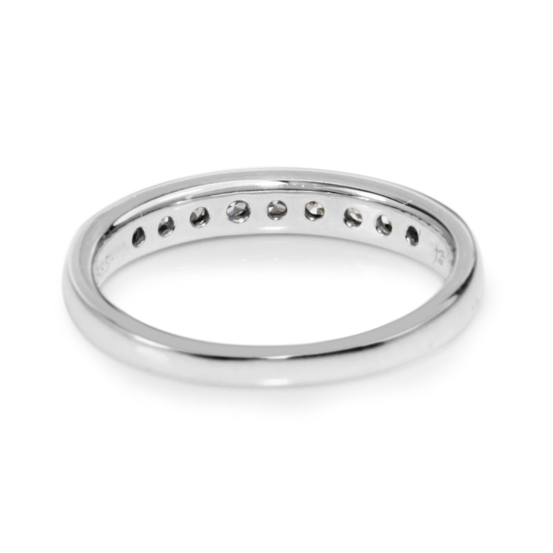 14ct White Gold Diamond Channel Set Band