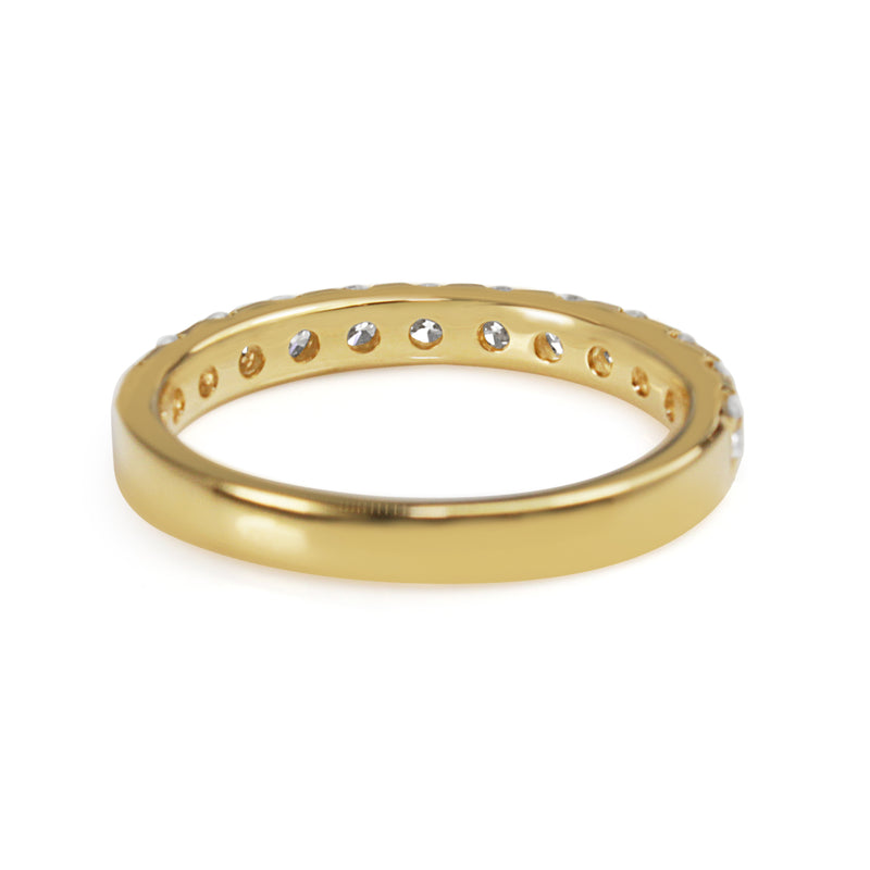 18ct Yellow Gold .70ct Diamond Band