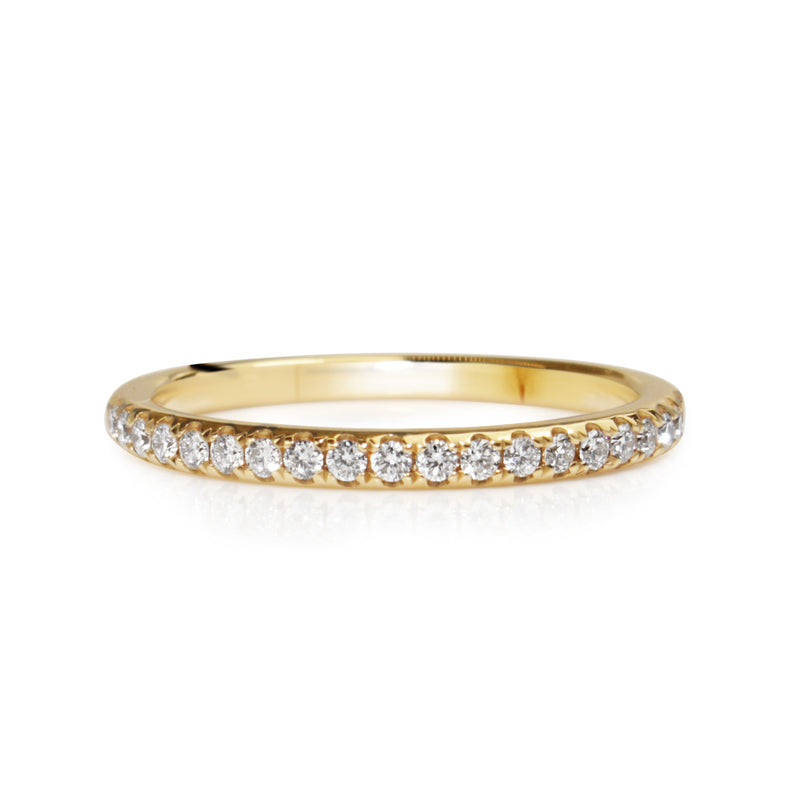 18ct Yellow Gold .20ct Diamond Band