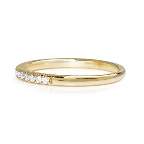 18ct Yellow Gold .20ct Diamond Band