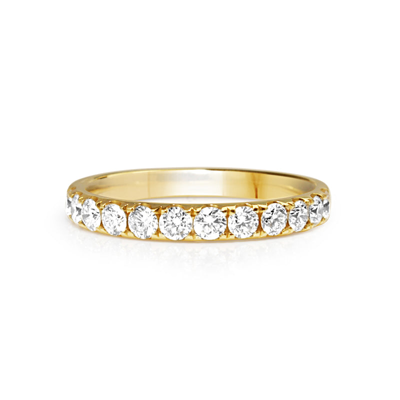 18ct Yellow Gold .60ct Diamond Band