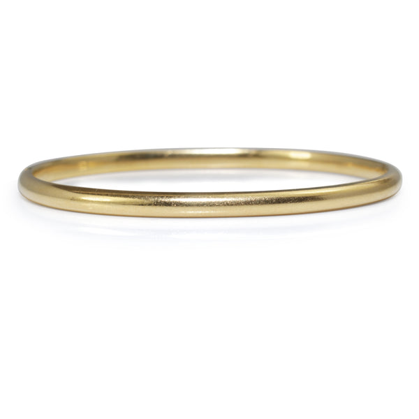 18ct Yellow Gold Estate Oval Hinged Bangle