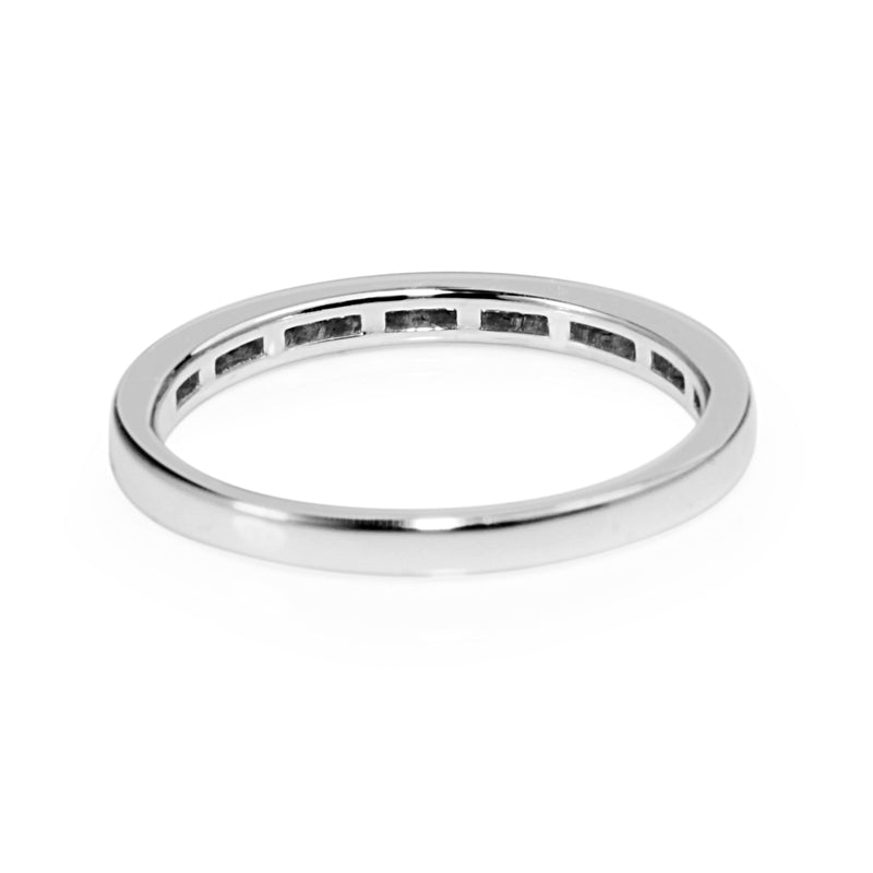 18ct White Gold Diamond Channel Set Band