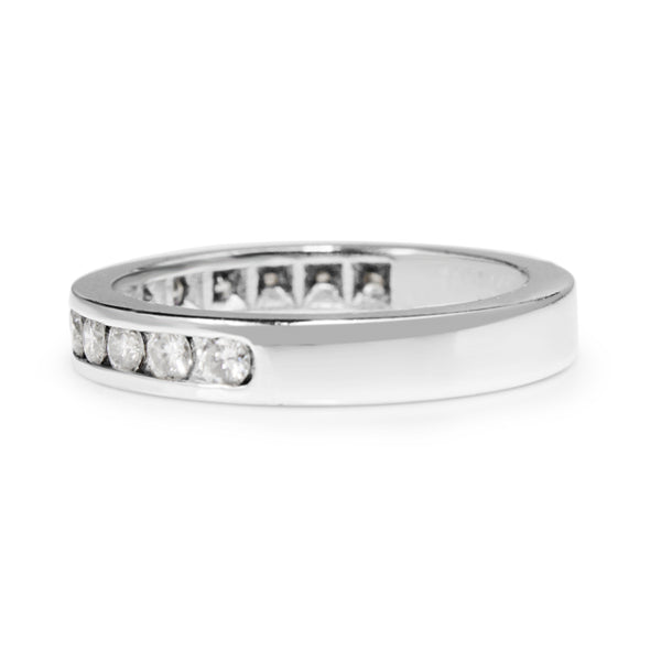 Platinum Channel Set Diamond Band