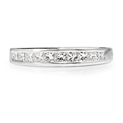 Platinum Channel Set Diamond Band