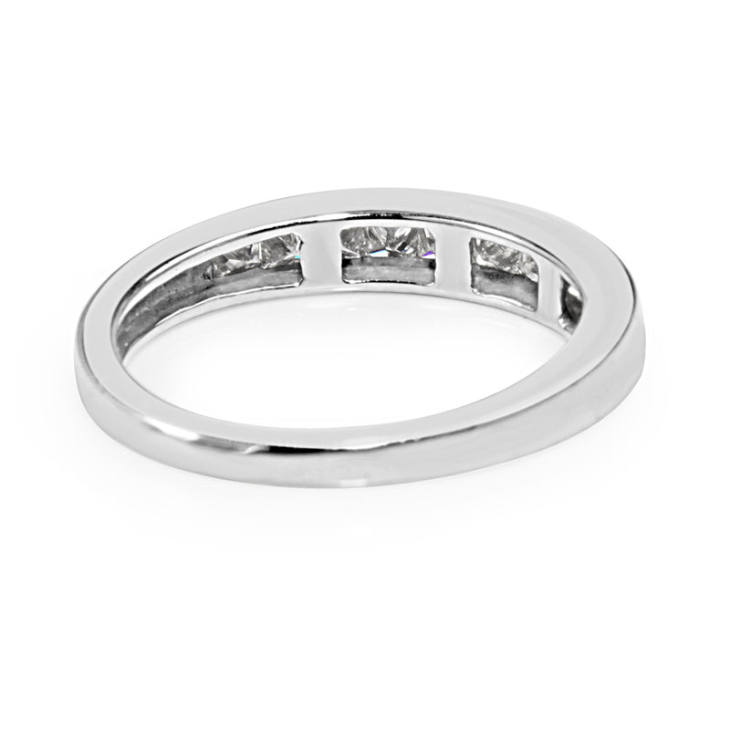 Platinum Channel Set Diamond Band