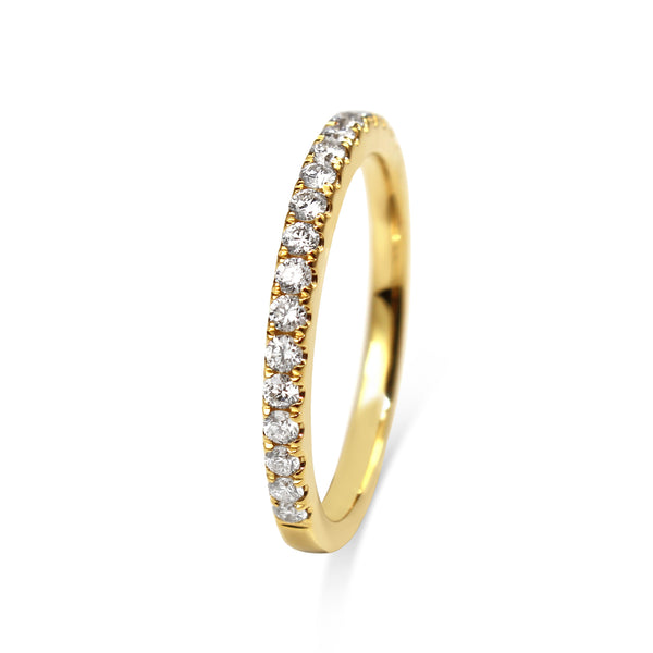 18ct Yellow Gold .30ct Diamond Band