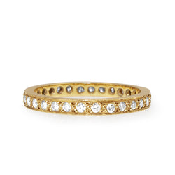 18ct Yellow Gold All Round Diamond Band