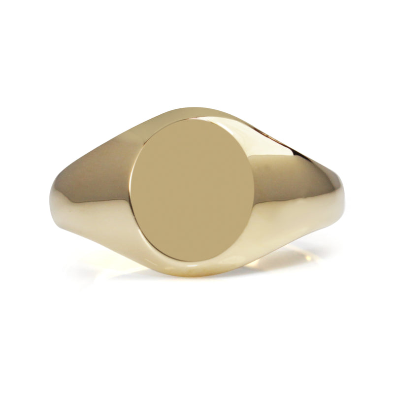9ct Yellow Gold Signet Ring - Small